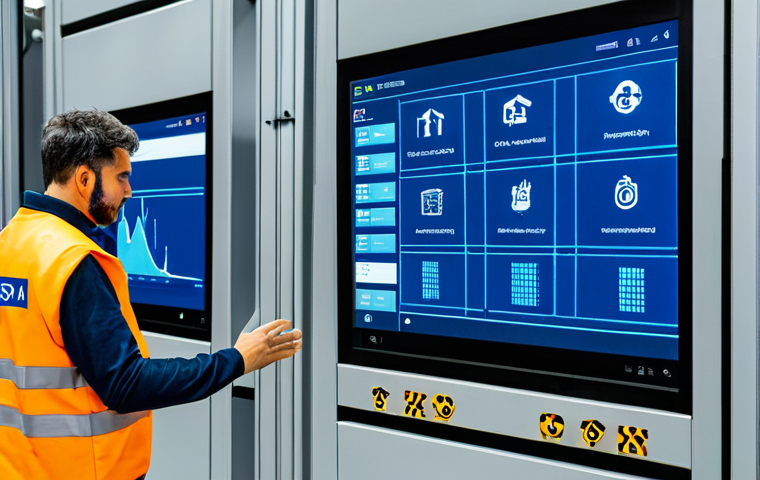 산업안전분야의 최신 안전 장비 트렌드 - Smart PPE in Action**

"A construction worker wearing high-tech, fully clothed safety gear (helmet w...