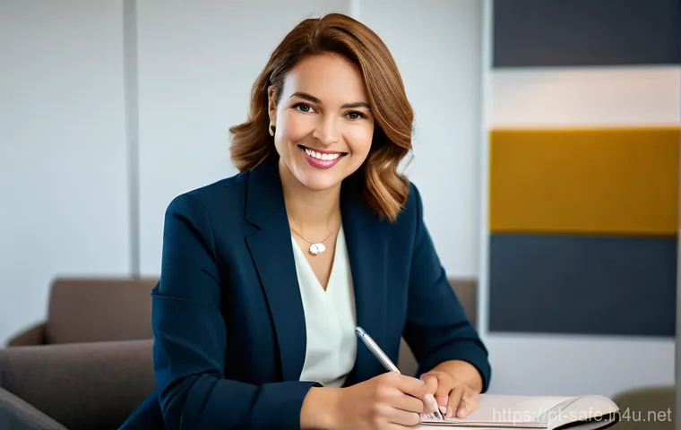 산업안전분야의 여성 전문가 성공 사례 - **Prompt 2: Leading the Future of Safety with Innovation and Digital Tools**
    "A dynamic female S...