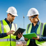 산업안전기사와 고소작업 안전 대책 - **Prompt 1: The Modern Safety Strategist**
"A visionary male or female safety engineer in their ...