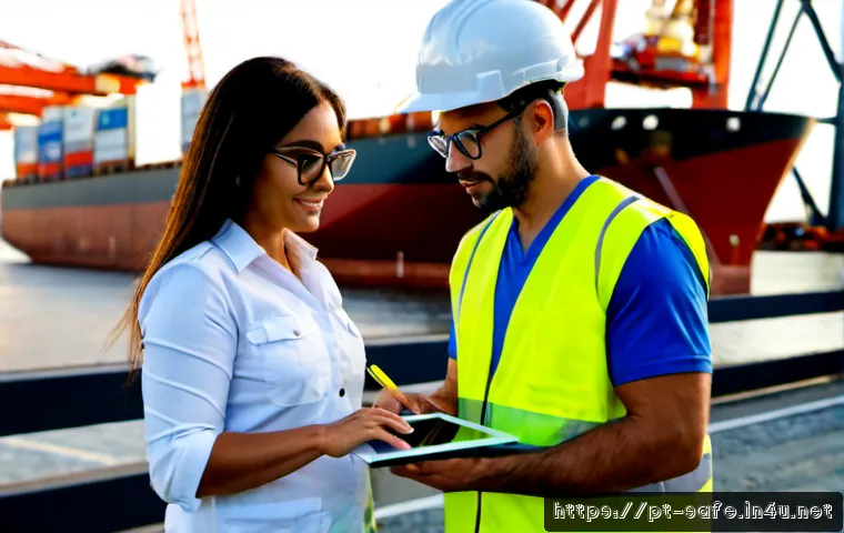 산업안전분야 해외 취업 성공 노하우 - Photorealistic Brazilian industrial safety professional in a clean high-visibility vest, hard hat, s...
